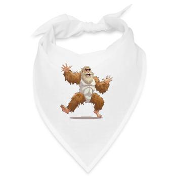 Großer Bigfoot Sprung - Bandana - Weiß - Vorne