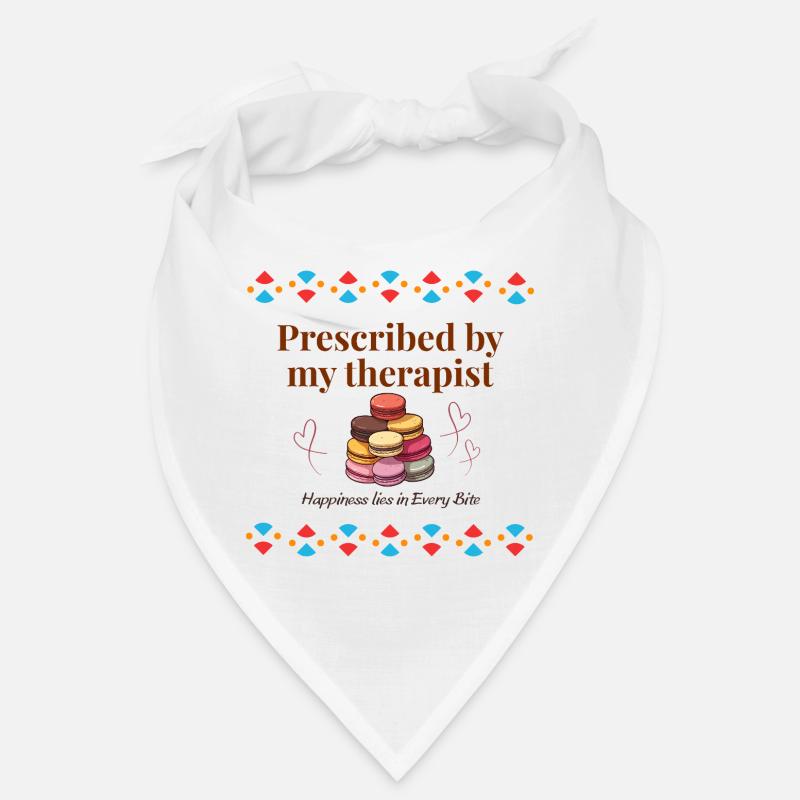 Therapeut genehmigtes Macaron-Zitat Bandana