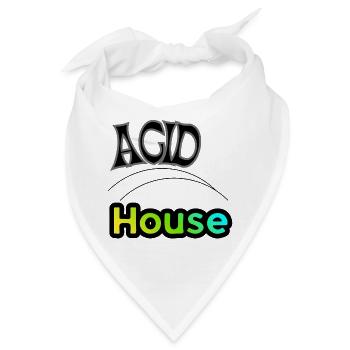 Acid House - Bandana - Weiß - Vorne