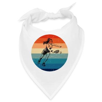 Pickleballspiel Design für Pickleball Trainer Fans - Bandana - Weiß - Vorne