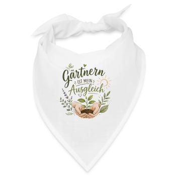 Gärtnern ist mein Ausgleich - Bandana - Weiß - Vorne