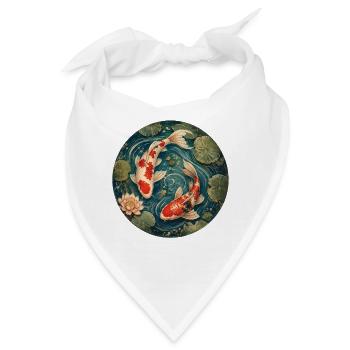 Koi Teich - Bandana - Weiß - Vorne