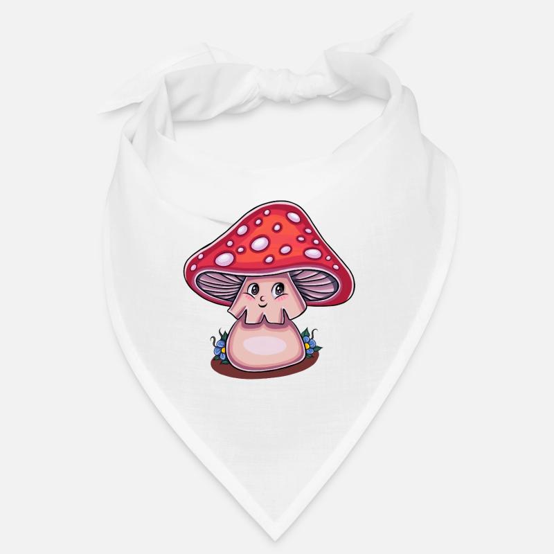 Magic Mushroom Cottagecore (Kawaii-Version) Bandana