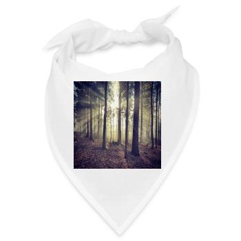 Sonnenstrahlen Waldlicht - Bandana - Weiß - Vorne