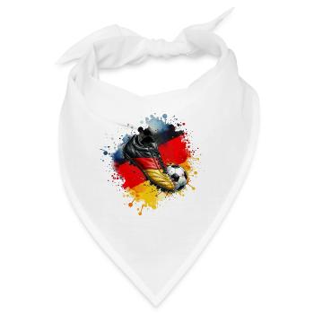 Fußball - Deutschland - Bandana - Weiß - Vorne