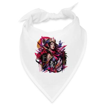 Japan Anime Freiheit Balance  - Bandana - Weiß - Vorne