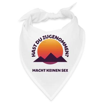 Männerabend macht keinen Sex – Lustiges Herren Ges - Bandana - Weiß - Vorne