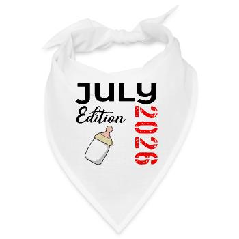 Geburt Juli 2026 - Bandana - Weiß - Vorne