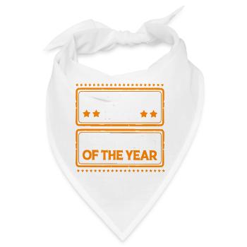 Mitarbeiter der Woche Mitarbeiter des Monats - Bandana - Weiß - Vorne