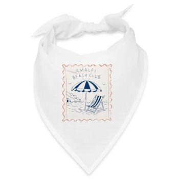 Amalfi Beach Club Poststempel - Bandana - Weiß - Vorne