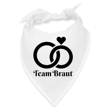Hochzeit, Verlobung, Hochzeitsfeier - Bandana - Weiß - Vorne