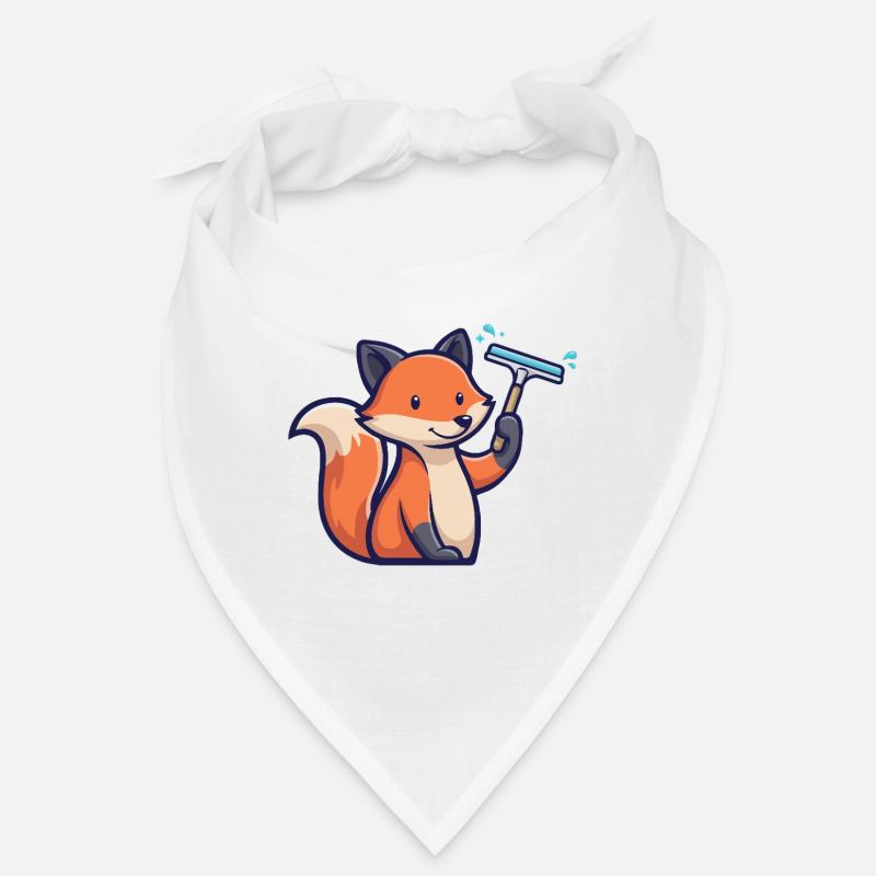 Fox Window Cleaner Cleaning Housework Forest Dweller Bandana