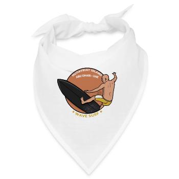 Hudayriat Island Abu Dhabi VAE Moderne Wellensurf - Bandana - Weiß - Vorne