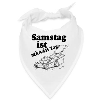 Samstag ist Määäh Tag - Bandana - Weiß - Vorne