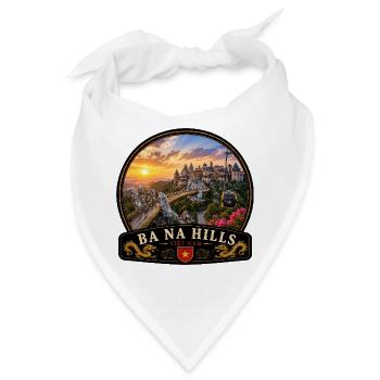 Ba Na Hills Vietnam Urlaub Erlebnis Schloss - Bandana - Weiß - Vorne