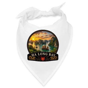 Ha Long Bucht Vietnam Natur Urlaub Erlebnis Wander - Bandana - Weiß - Vorne