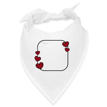 Herzrahmen - Bandana - Weiß - Vorne