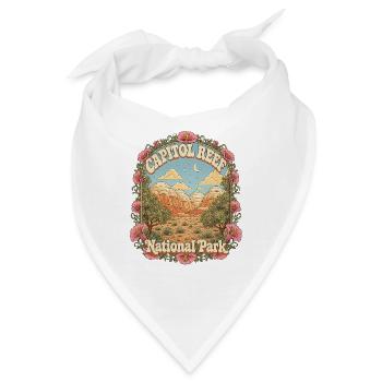 Capitol Reef National Park USA Utah Vintage - Bandana - Weiß - Vorne