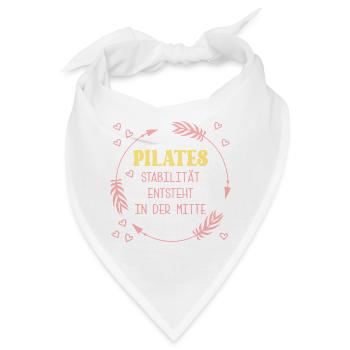 Pilates Stabilität Mitte - Bandana - Weiß - Vorne