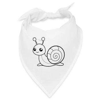 Babyschnecke - Bandana - Weiß - Vorne