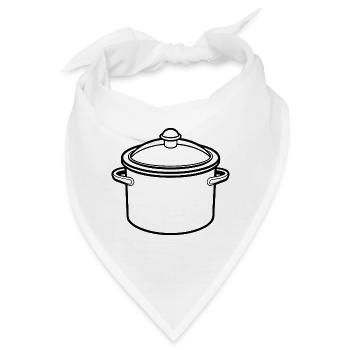 Kochtopf - Bandana - Weiß - Vorne