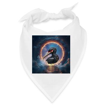 Stellar Ibis mit kosmischem Ring - Bandana - Weiß - Vorne
