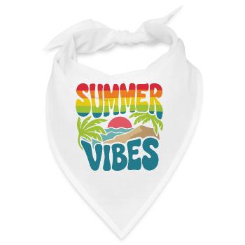 Sommerliche Vibes - Bandana - Weiß - Vorne