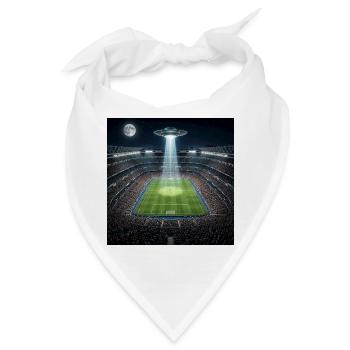 UFO Illuminating Soccer Stadium Nachtmatch - Bandana - Weiß - Vorne