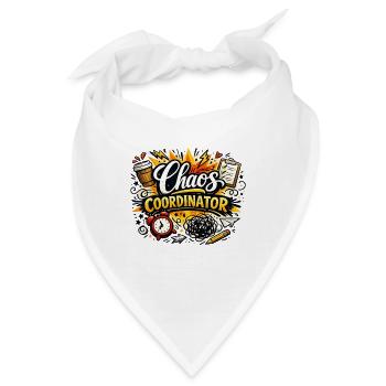 Chaos Coordinator Funny Office Humor Design - Bandana - Weiß - Vorne