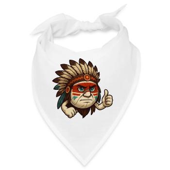 Volleyball Häuptling  - Bandana - Weiß - Vorne