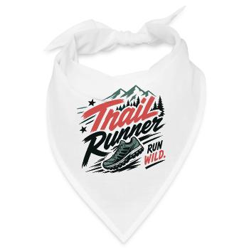 Trailrunner. Run Wild - Bandana - Weiß - Vorne