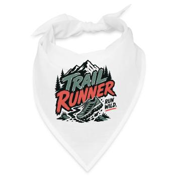 Trailrunner. Run Wild - Bandana - Weiß - Vorne