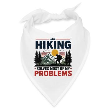 Wandern löst die meisten meiner Probleme - Bandana - Weiß - Vorne