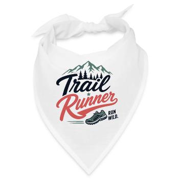 Trailrunner. Run Wild - Bandana - Weiß - Vorne