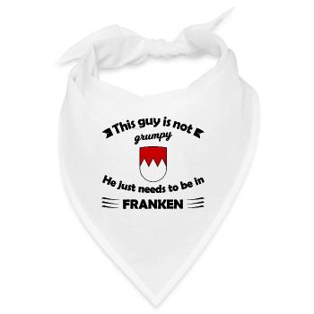 Bergkamm Wappen in Rot-Weiß - Bandana - Weiß - Vorne