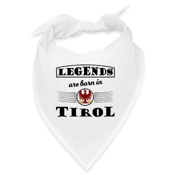 Roter Doppeladler Wappen Tirol - Bandana - Weiß - Vorne