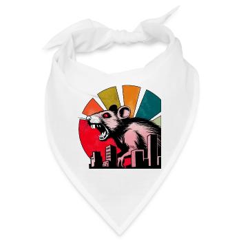 Ratten Horror - Bandana - Weiß - Vorne