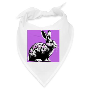 Kaninchen - Bandana - Weiß - Vorne
