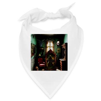 Spuk-Spiegelkammer - Bandana - Weiß - Vorne