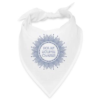 Solar eclipse chaser blau - Bandana - Weiß - Vorne