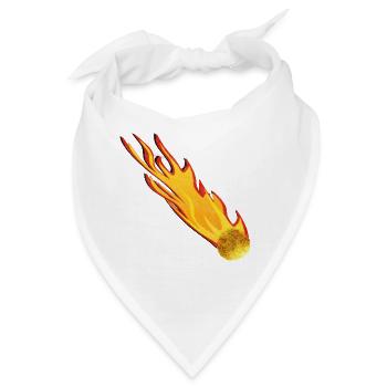 Meteroid Asteroid Sternschnuppe Feuerball - Bandana - Weiß - Vorne