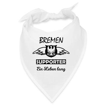 Bremen Fanshirt - Bandana - Weiß - Vorne
