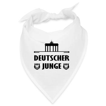 Deutschland Fanshirt - Bandana - Weiß - Vorne
