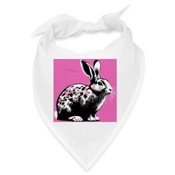 Kaninchen - Bandana - Weiß - Vorne