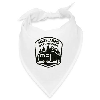 Dauercamper Leidenschaft Logo - Bandana - Weiß - Vorne