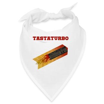 Tasta Turbo Tech Humor - Bandana - Weiß - Vorne