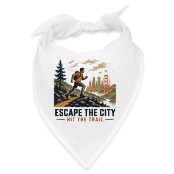 Trailrunning – Entfliehe der Stadt. Los geht's - Bandana - Weiß - Vorne