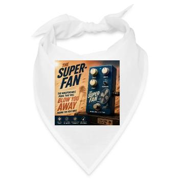 The Super-Fan – Heat Wave Gitarrenpedal-Parodie - Bandana - Weiß - Vorne