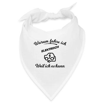 Elektroautos und mobile Zukunft - Bandana - Weiß - Vorne