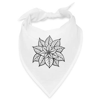 Weihnachtsstern - Bandana - Weiß - Vorne